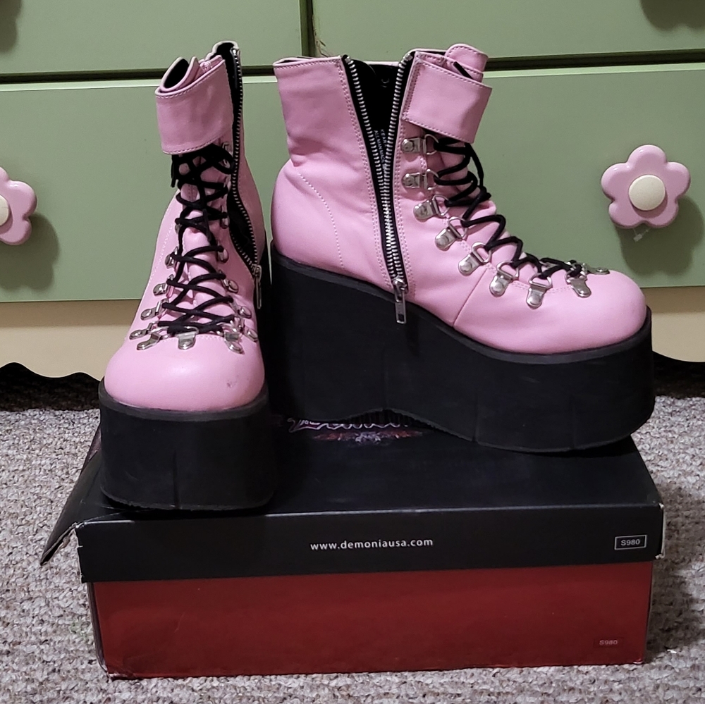 Demonia Sweetie Kera Laceup Boot